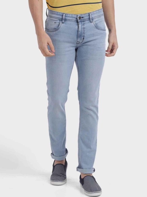 

ColorPlus Men Blue Regular Fit Mid-Rise Clean Look Stretchable Jeans
