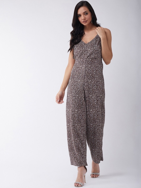 

MAGRE Women Beige & Black Printed Jumpsuit