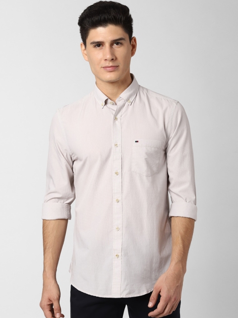 

Peter England Casuals Men Beige Regular Fit Checked Casual Shirt