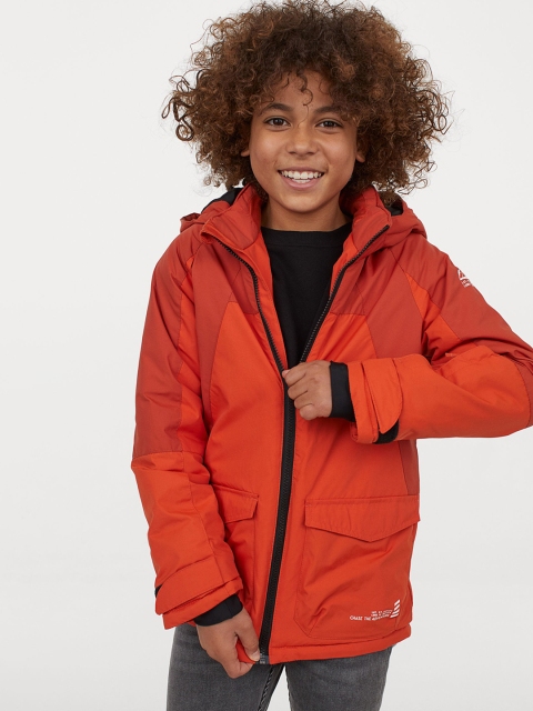 

H&M Boys Orange Water-repellent ski jacket