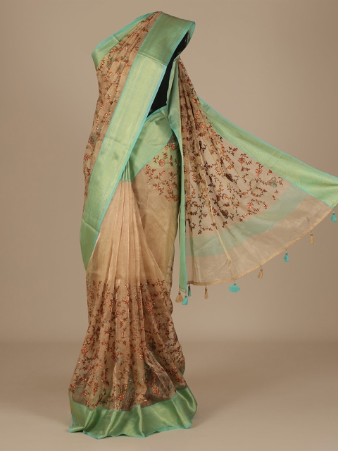 

Pothys Gold-Toned Woven Design Saree