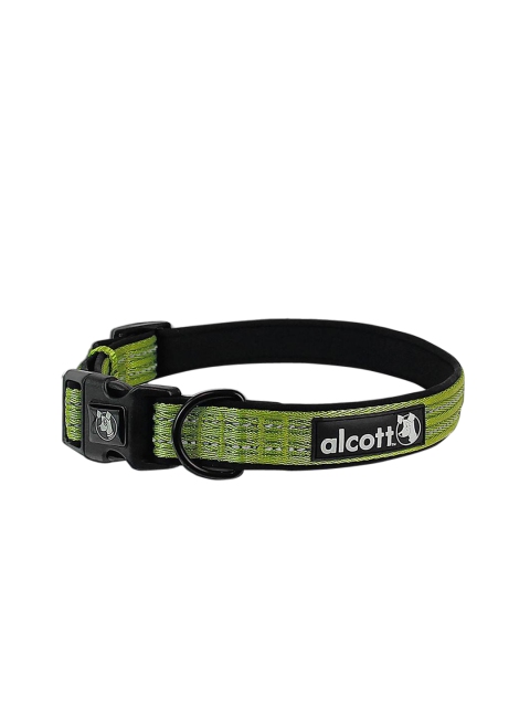 

PawsnCollars Green Striped alcott Adventure Collar For Dogs