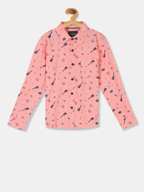 

Cherokee Boys Coral Regular Fit Printed Casual Shirt