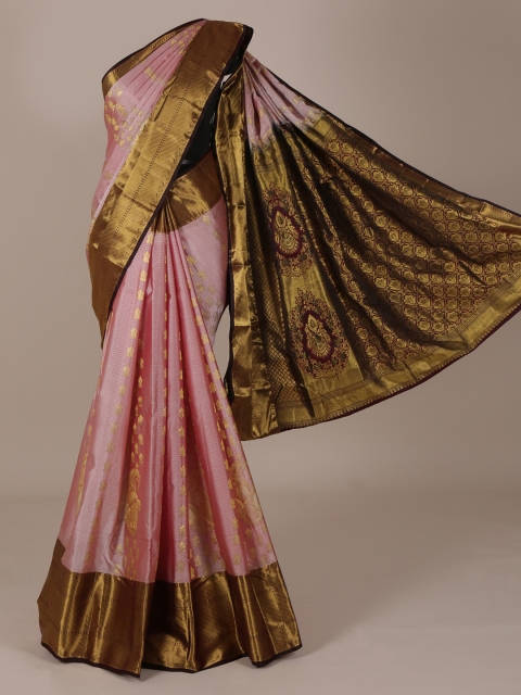 

Pothys Pink Woven Design Pure Silk Saree