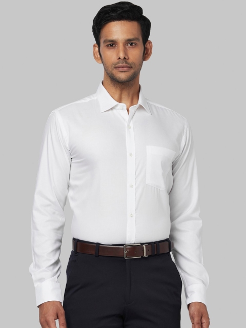 

Park Avenue Men White Slim Fit Solid Formal Shirt