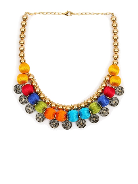 

AKSHARA Women Multicoloured Choker Necklace, Multi