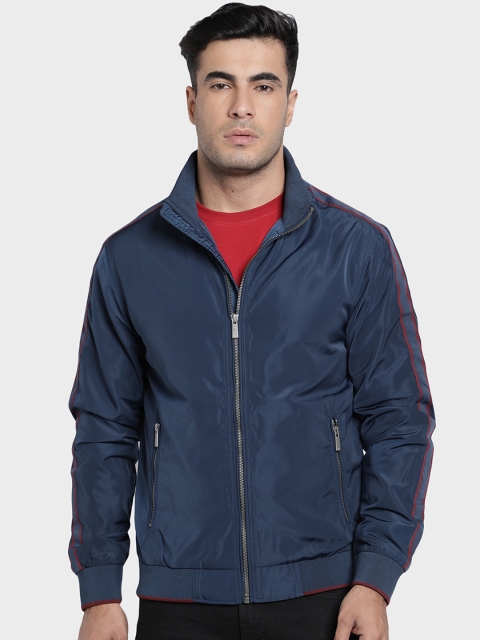 

Octave Men Blue Solid Bomber