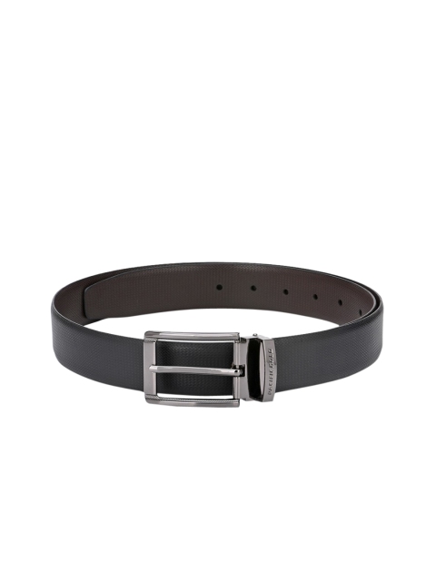 

Pacific Gold Men Black & Brown Solid Reversible Leather Belt