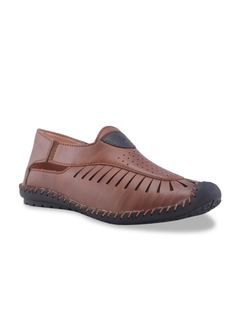 

Khadims Boys Brown Solid Slip-On Sneakers