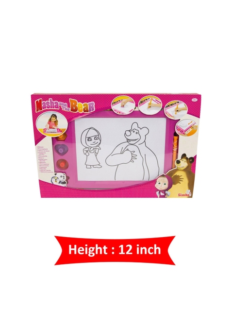 

Masha and The Bear Kids Pink & White 4 Stamps & Magnetic Pen