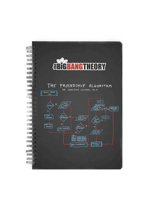 

MC SID RAZZ Black Big Bang Theory Algorithm A5 Spiral Notebookv