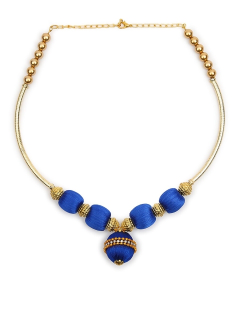 

AKSHARA Women Blue Handcrafted Choker Necklace