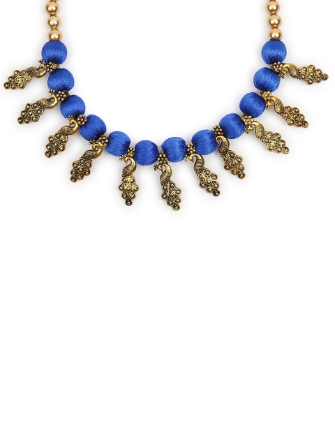 

AKSHARA Women Blue Handcrafted Choker Necklace