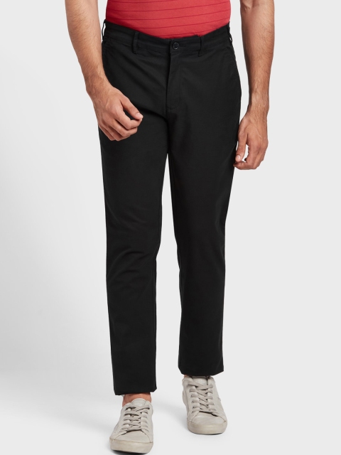 

ColorPlus Men Black Regular Fit Solid Regular Trousers
