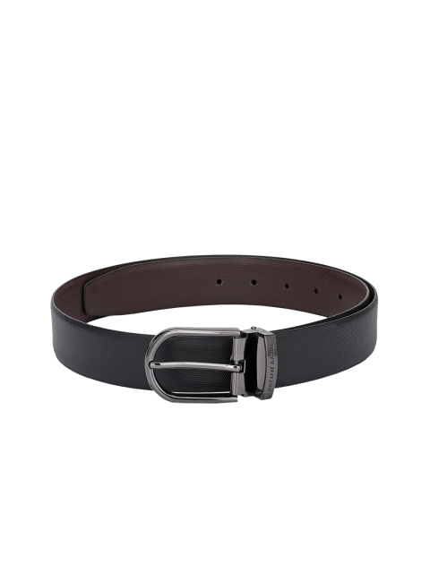 

Pacific Gold Men Black & Brown Solid Genuine Leather Reversible Belt