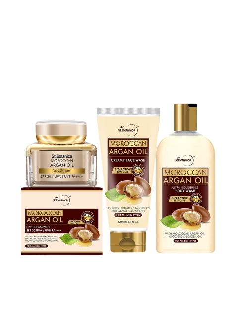 

StBotanica Unisex Moroccan Argan Oil Face Care Combo Pack, Red