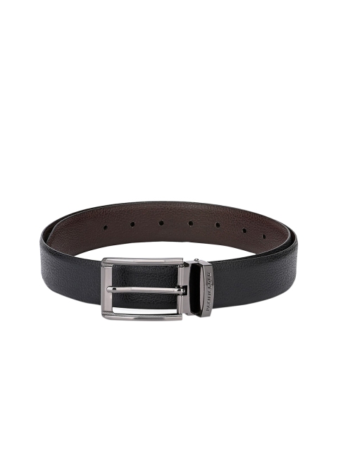 

Pacific Gold Men Black & Brown Solid Reversible Leather Belt