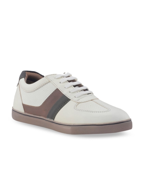 

Khadims Boys White & Brown Colourblocked Sneakers