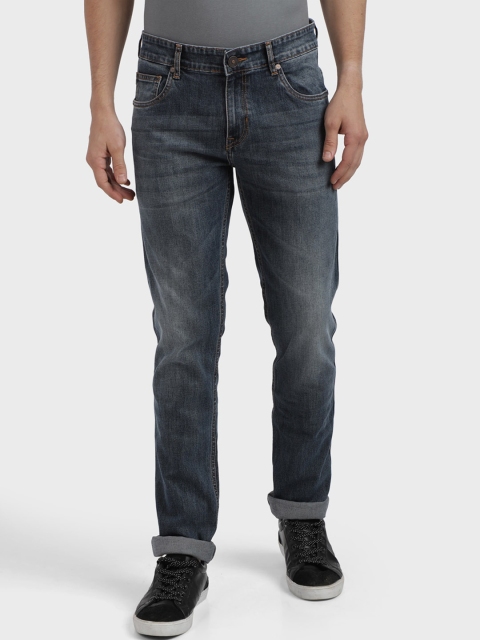 

ColorPlus Men Navy Blue Regular Fit Mid-Rise Clean Look Jeans