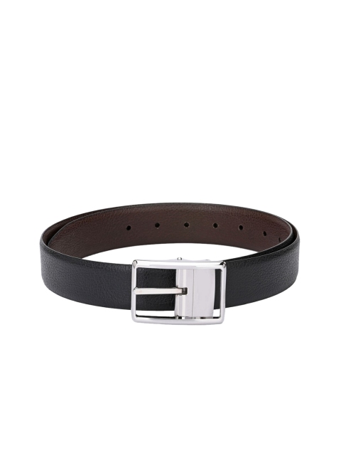 

Pacific Gold Men Black & Brown Solid Reversible Leather Belt