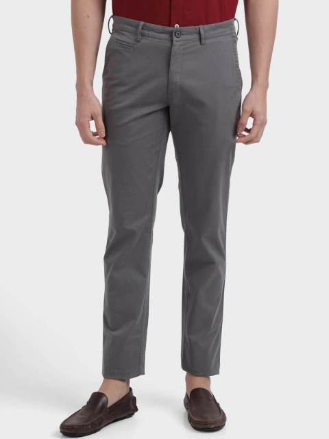 

ColorPlus Men Grey Regular Fit Solid Chinos
