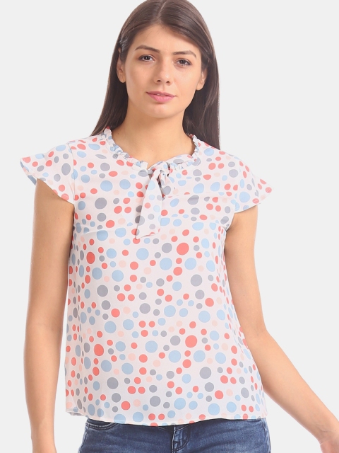 

Sugr Women Off-White Printed Top