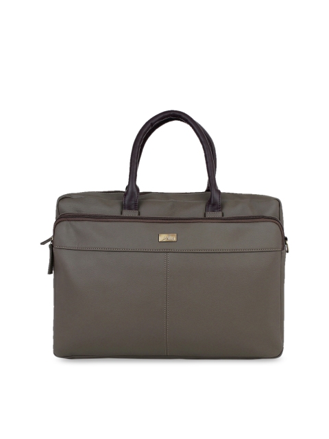 

yelloe Men Camel Brown Solid 16 Inch Laptop Bag