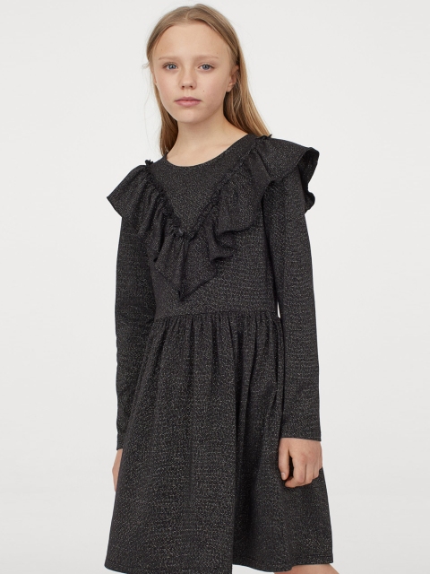 

H&M Girls Black Glittery Dress