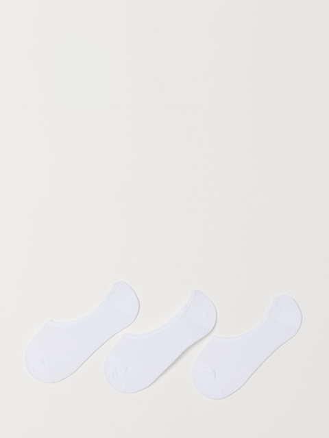 

H&M Women White 3-Pack Liner Socks