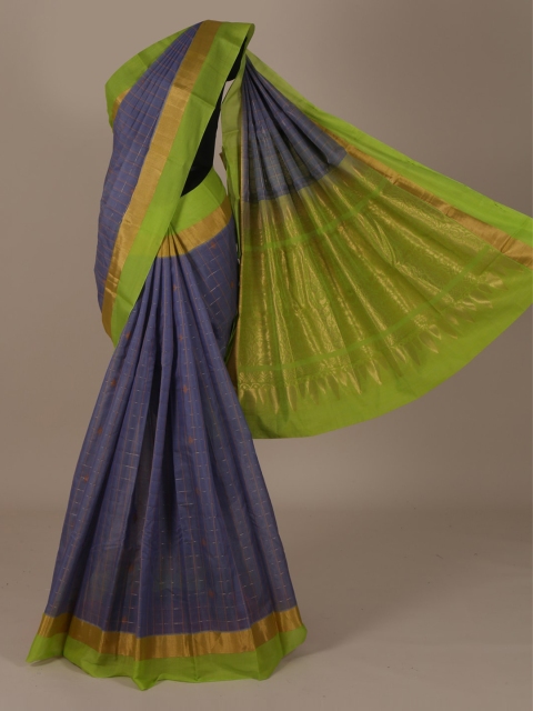

Pothys Purple & Green Silk Cotton Woven Design Saree