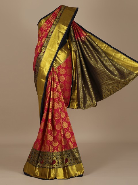 

Pothys Pink Woven Design Art Silk Saree