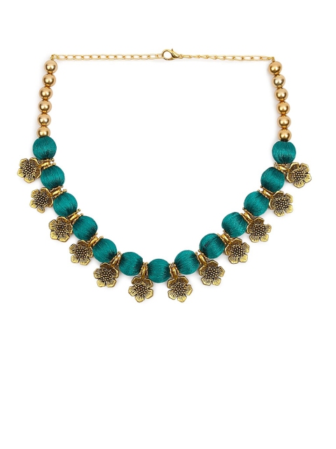 

AKSHARA Green Handcrafted Choker Necklace