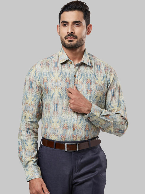 

Ethnix by Raymond Men Multicoloured Tailored Fit Printed Party Shirt, Multi