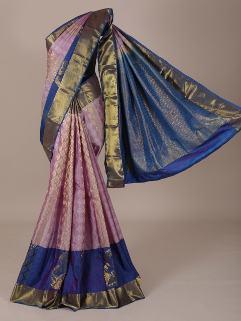 

Pothys Lavender Printed Pure Silk Saree