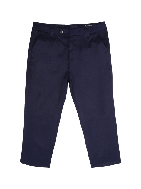 

Allen Solly Junior Boys Navy Blue Slim Fit Self Design Chinos