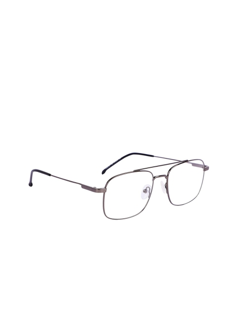 

MARC LOUIS Unisex Gunmetal-Toned & Grey Solid Full Rim Square Frames CA2010T V81 51 FR