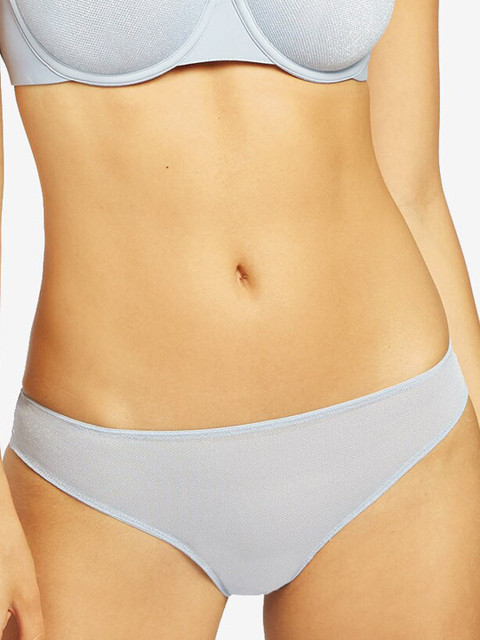 

YAMAMAY Women Blue Solid Low-Rise Bikini Brief IBND123005_DN