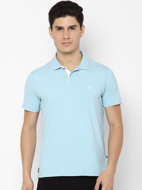 

Solly Sport Men Blue Solid Polo Collar T-shirt