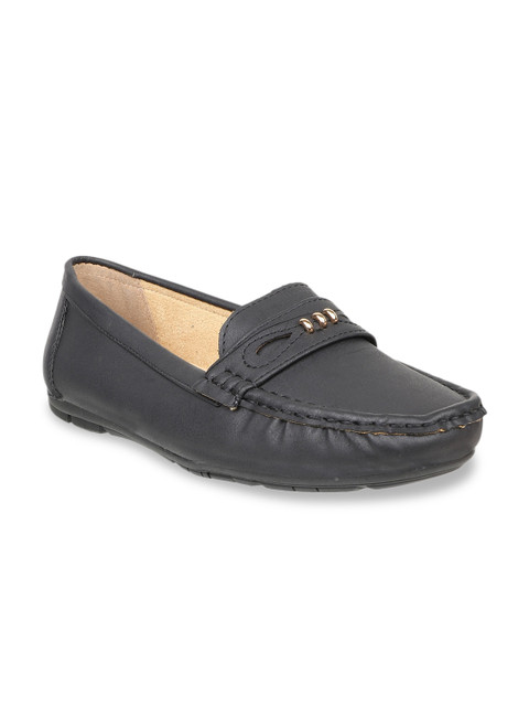 

Flat n Heels Women Black Loafers