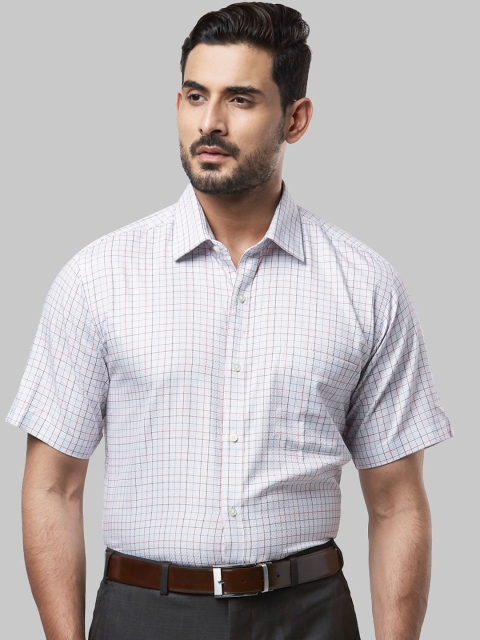 

Raymond Men Grey Regular Fit Checked Formal Shirt