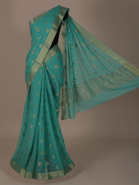 

Pothys Green Woven Design Pure Chiffon Saree