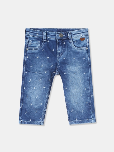 

Cherokee Girls Blue Printed Regular Fit Capris