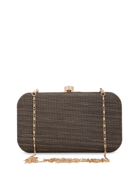 

Berrypeckers Grey Textured Clutch