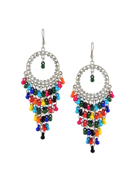 

DESI COLOUR Multicoloured Contemporary Drop Earrings, Multi