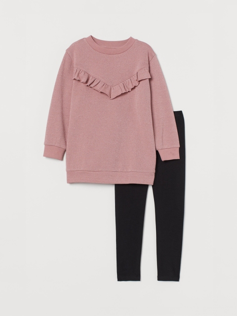 

H&M Girls Pink & Black 2-piece set