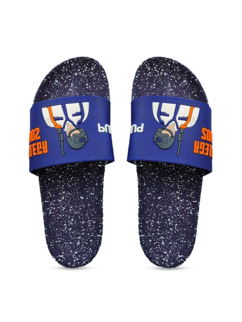 

Pampy Angel Men Blue Printed Sliders