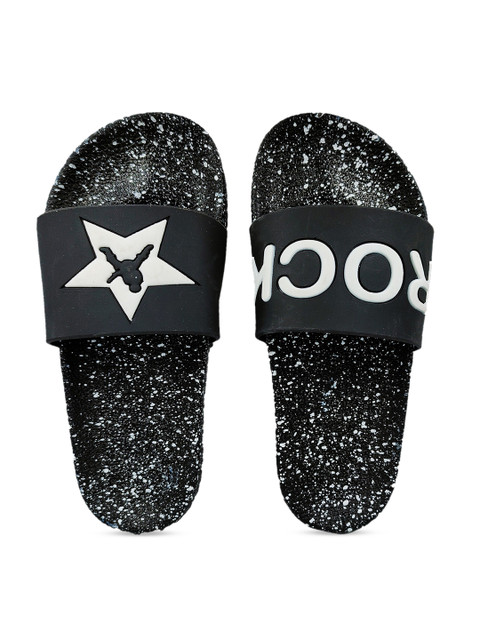 

Pampy Angel Men Black & White Printed Sliders