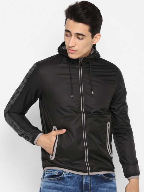 

SPYKAR Men Black Solid Bomber Jacket