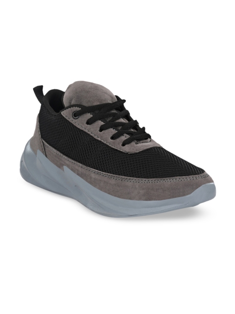 

Mactree Men Black & Grey Colourblocked Sneakers