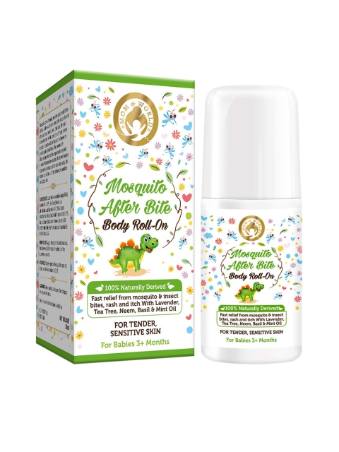 

Mom & World Kids Mosquito Repellent After Bite Roll On 50ml, White